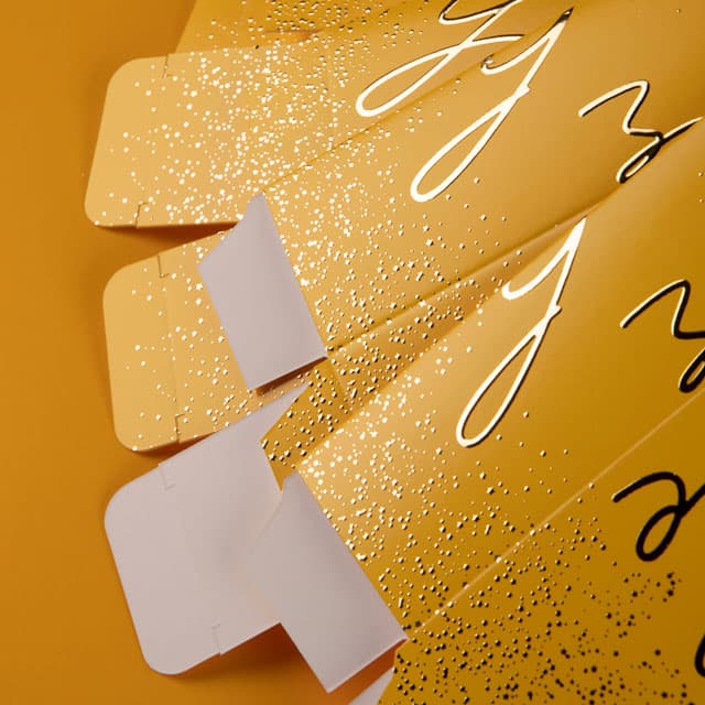 gold foil box