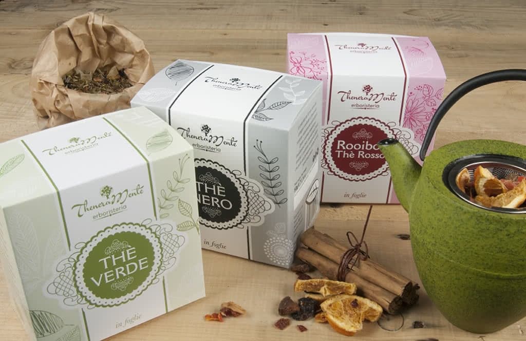 Packaging tè verde