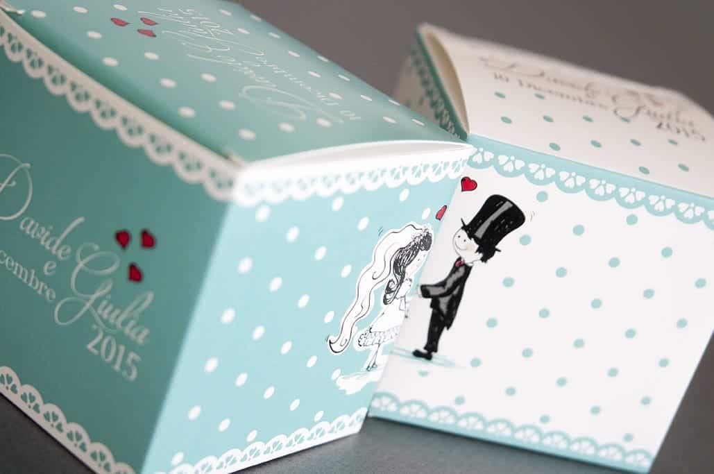 Packaging scatole per matrimoni