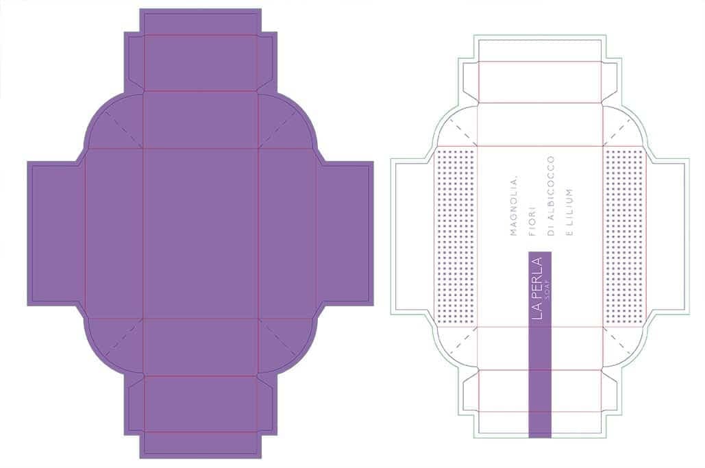 diecute template packaging soap