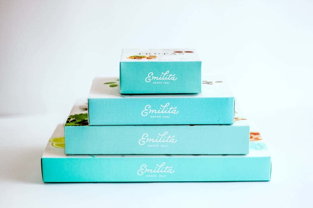 Emilita trufas packaging
