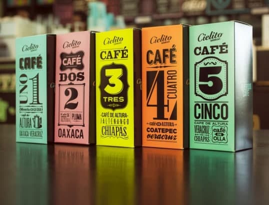 Scatola astuccio lineare per caffè