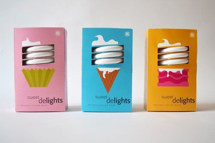 packaging per lampadine delights
