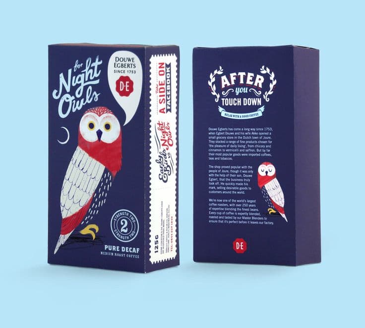 decaf coffee packaging
