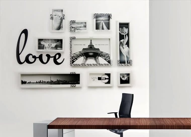 black and white custom picture frames