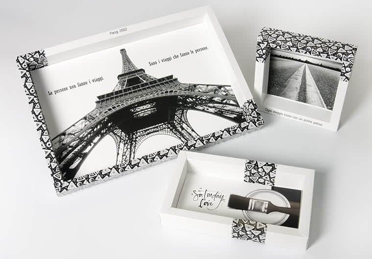 cornici per foto texture personalizzata