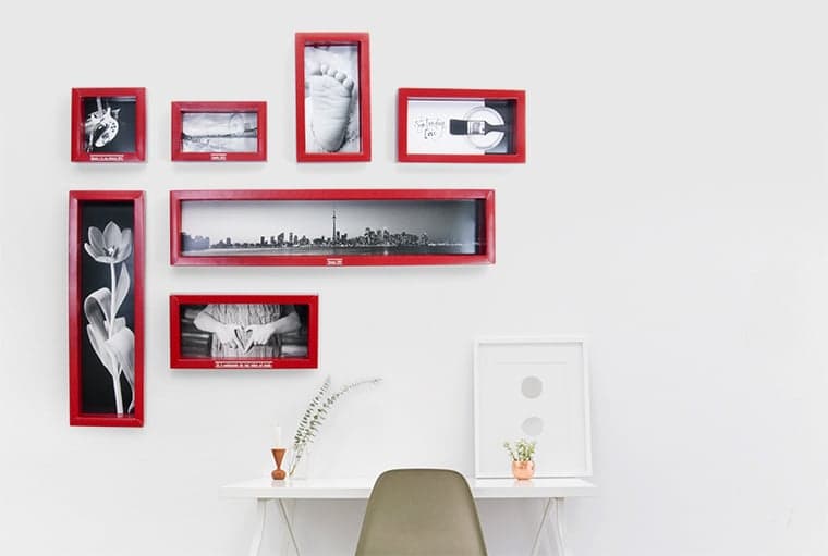 cornici personalizzate per foto grafica pelle