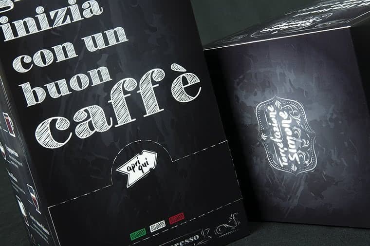 scatola per cialde caffe