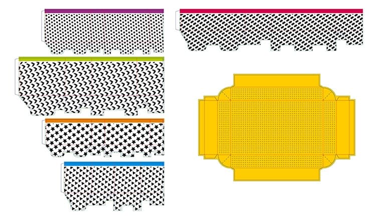 fustella contenitore portaoggetti