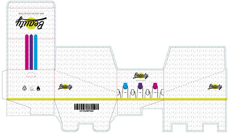 fustella scatola espositore smalti
