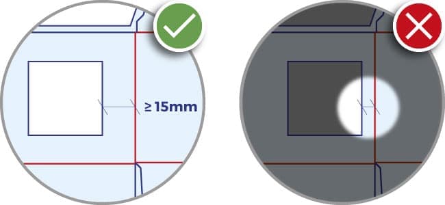 tracciato fustella finestrature e alveoli