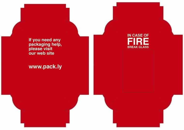 custom lid and bottom box diecut template