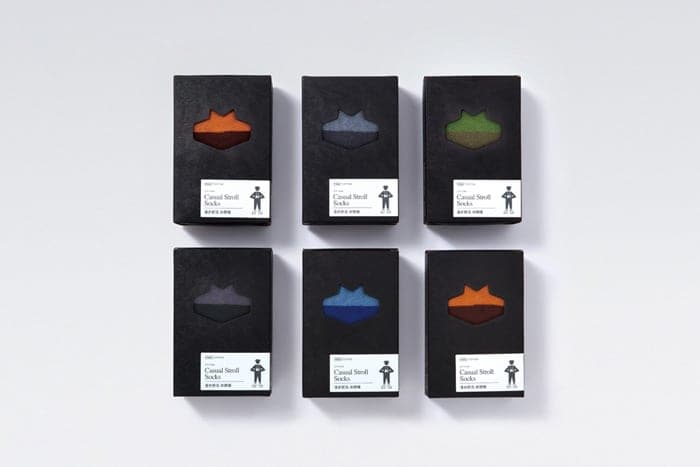 Packaging design for socks