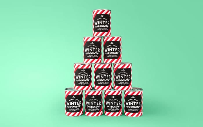 Cans of socks by Robotfood