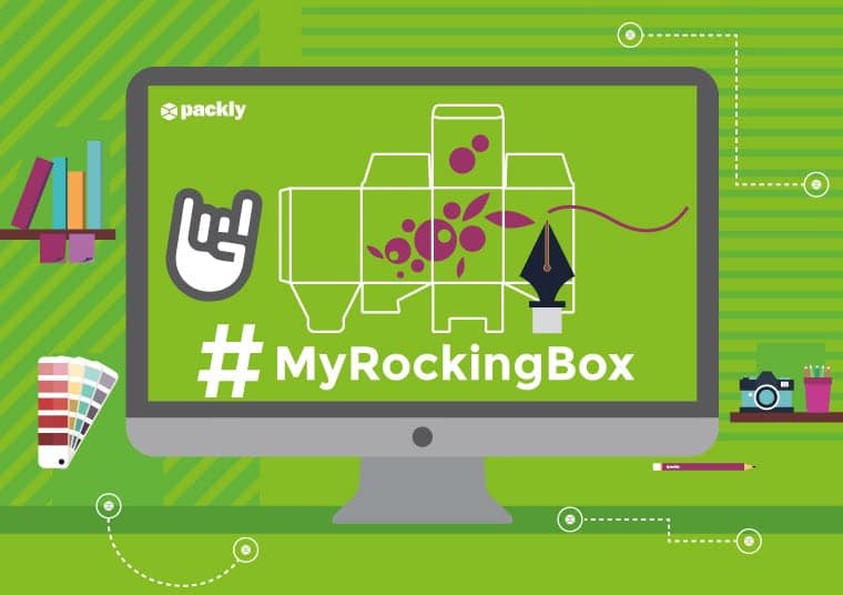 MyRockingBox Packly contest graphic design