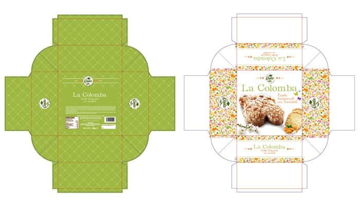 lid and tray box Packly custom dieline