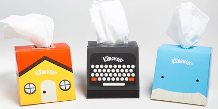 kleenex packaging