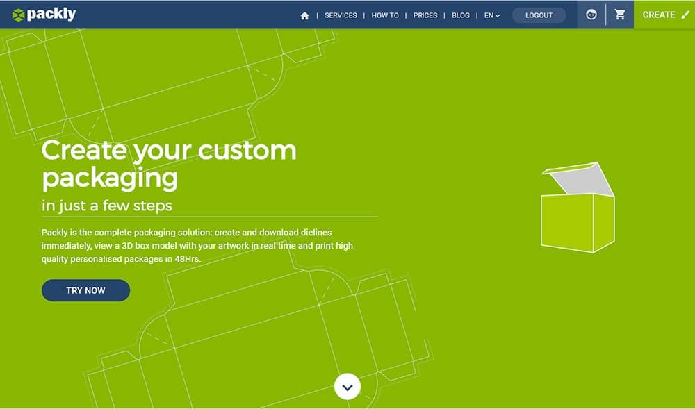 Homepage Packly 2.0