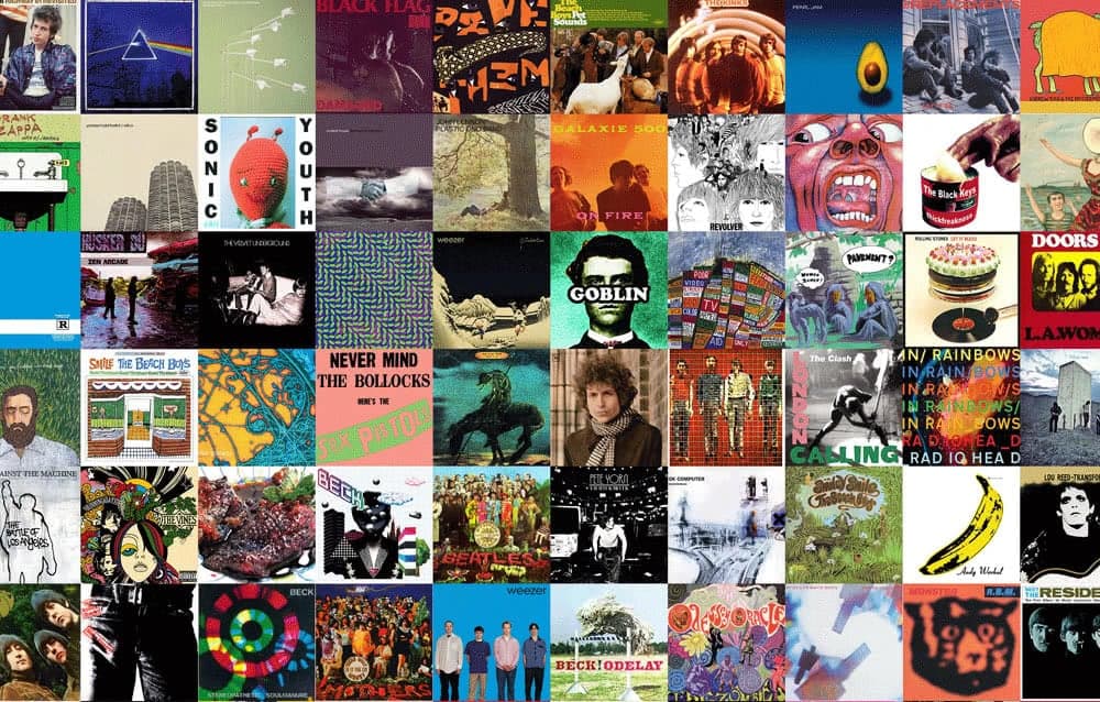 album covers history design