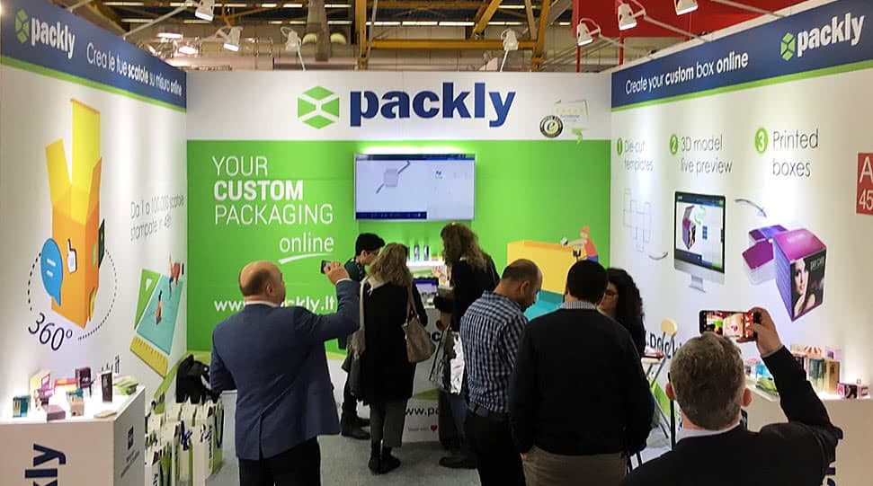 packly anteprima stand cosmopack 2018
