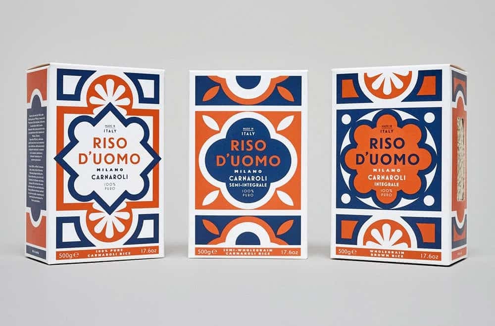 riso duomo packaging design branding