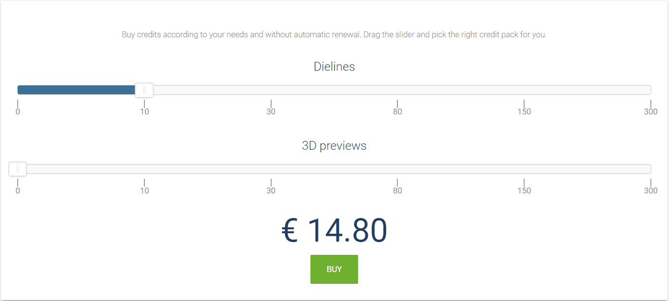credit packs packly