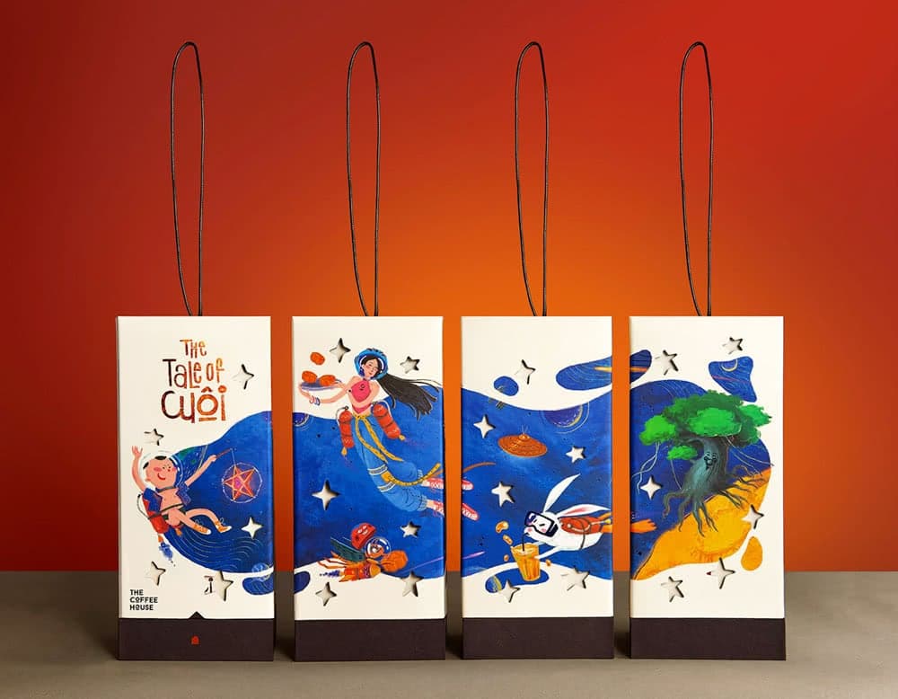 illustrations packaging design mooncake