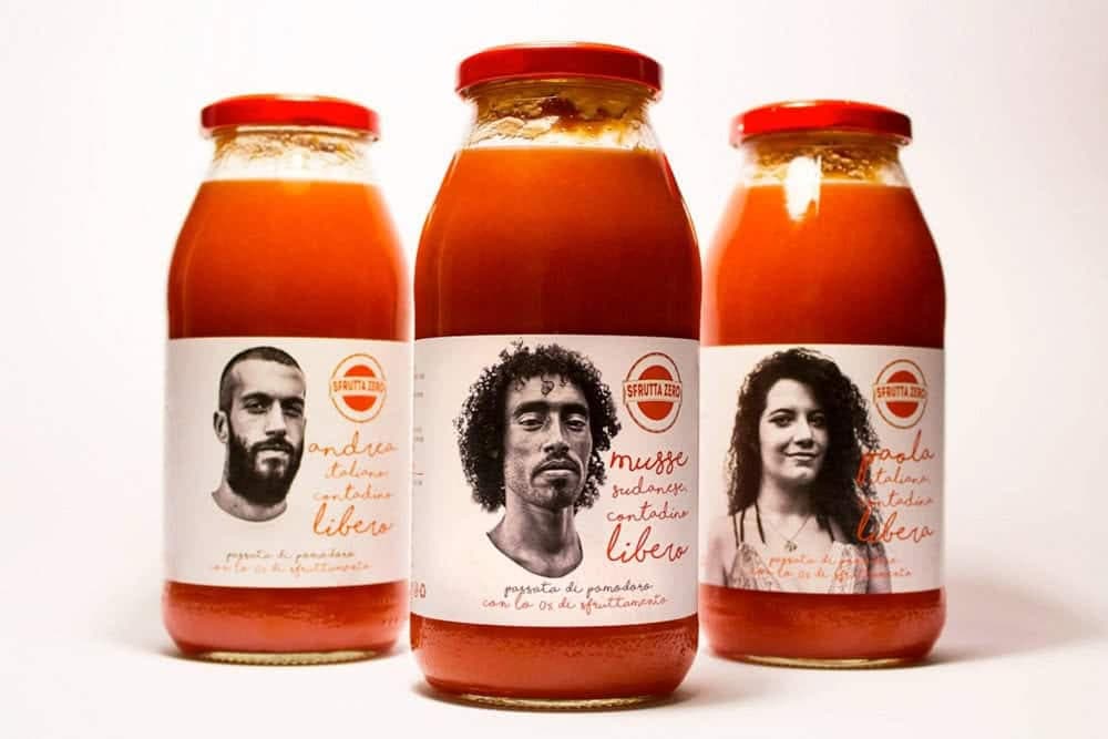 passata sfruttazero etichette packaging design