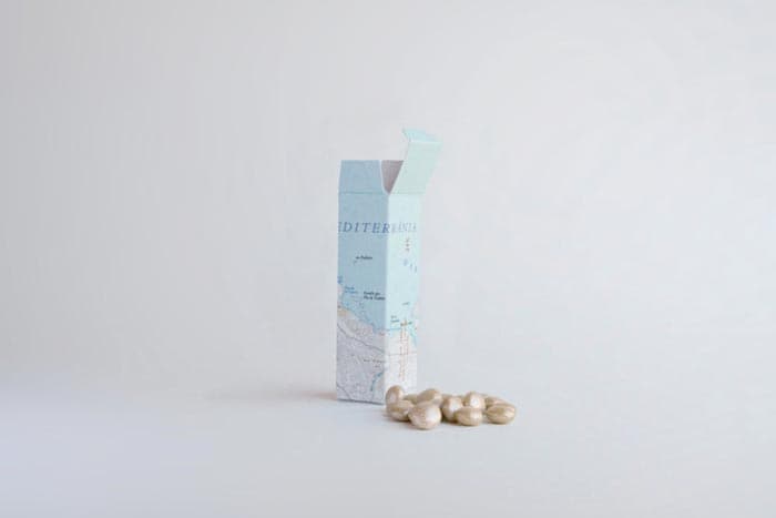 map inspired packaging design dragées box