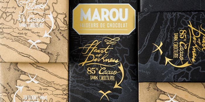 tresure map graphic design packaging