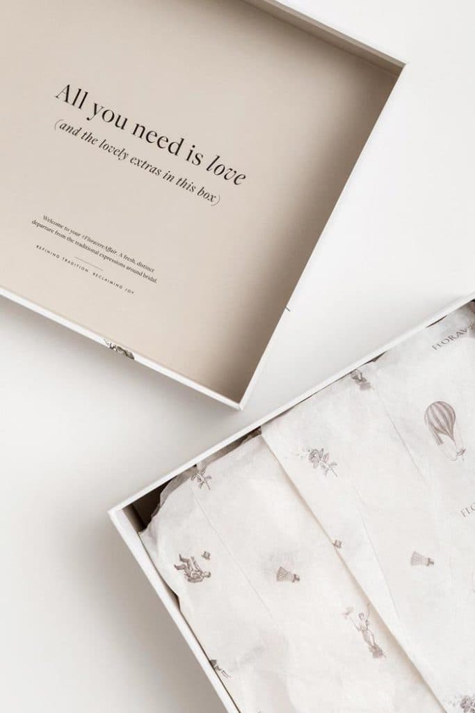 floravere bespoke lid and bottom box