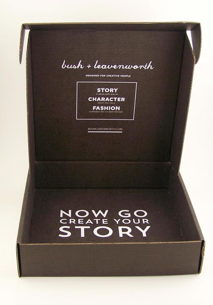 motivational custom rollover hinged lid box