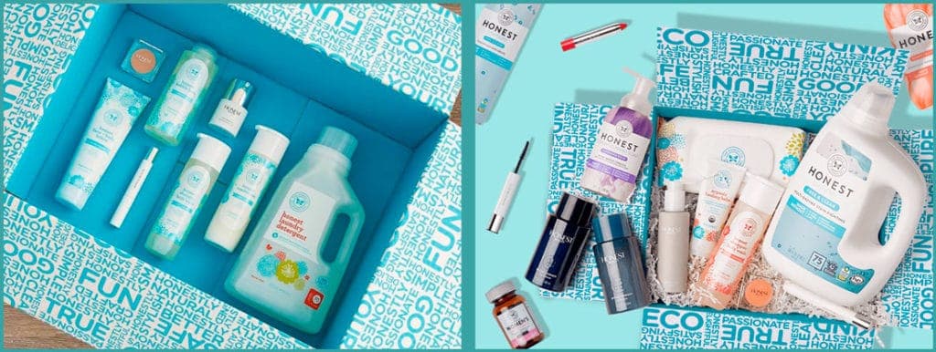 Subscription box di prodotti quotidiani The Honest Box