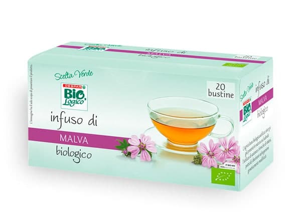 Packaging infuso di malva bio