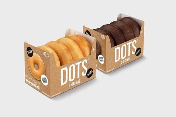 Scatola multipla per ciambelle senza coperchio