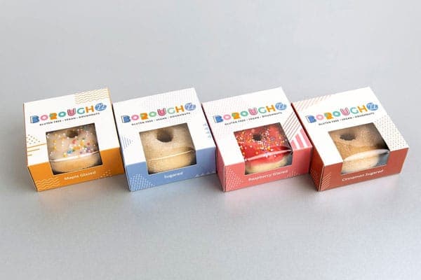 Scatola per ciambella singola con finestra