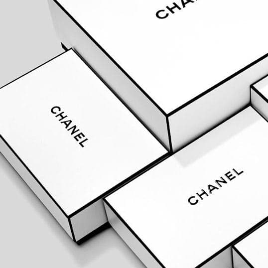 Scatole con coperchio di vari formati Chanel