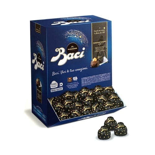 Packaging dei Baci con fondente extra dark
