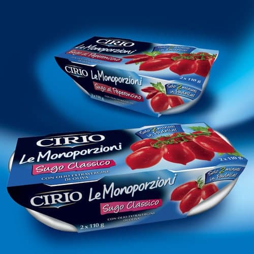 Monoporzioni di sugo pronto