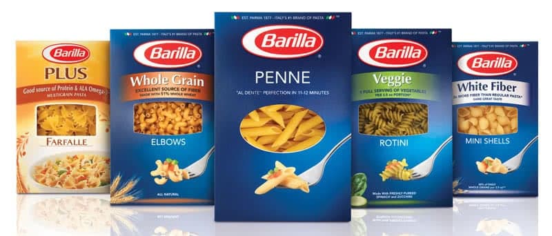 Packaging branding by Barilla