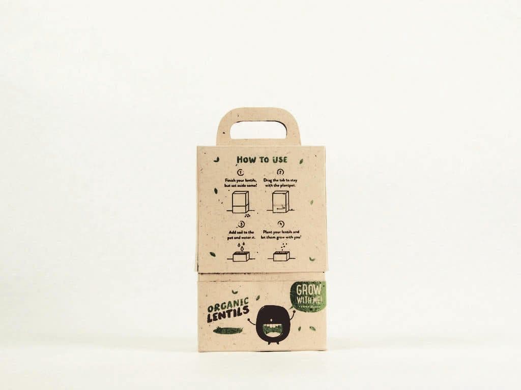 Lentils packaging