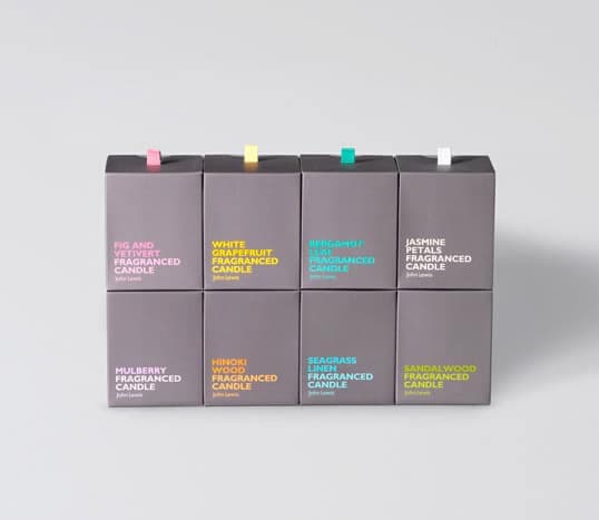 John Lewis candle packaging