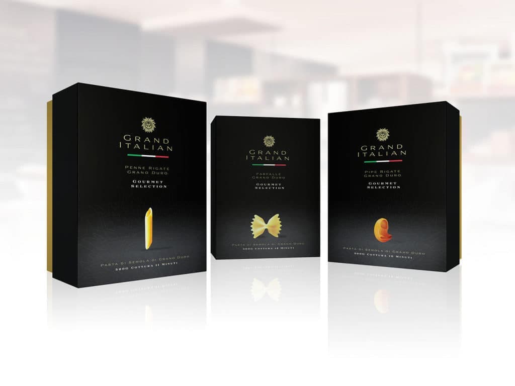 Italian pasta packaging