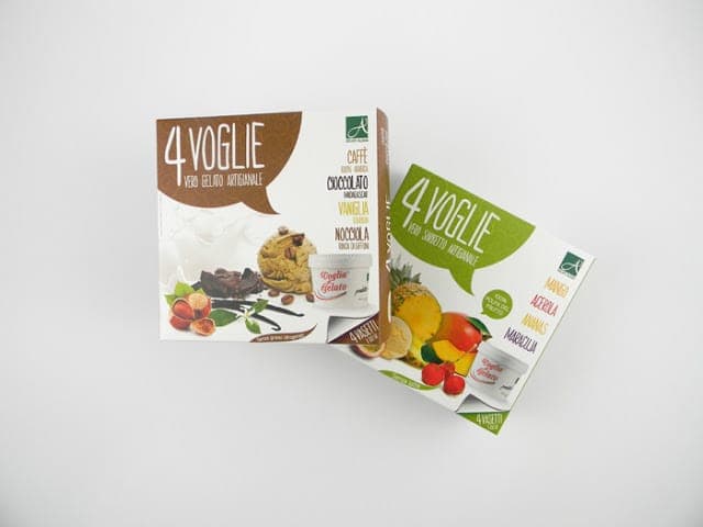 4 Voglie gelato boxes