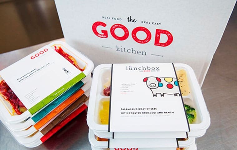 Dishes ready for take away or delivery