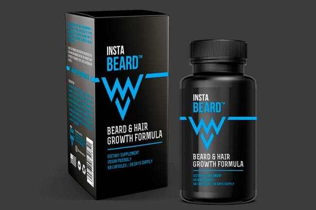 Black packaging for food supplements