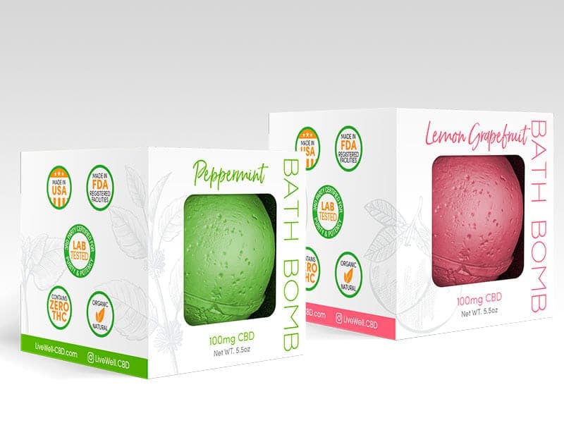 Confezioni bath bomb aromatizzate