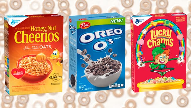 Scatole di cereali in cartoncino