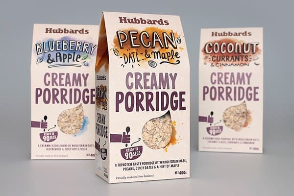 Gable top box for porridge