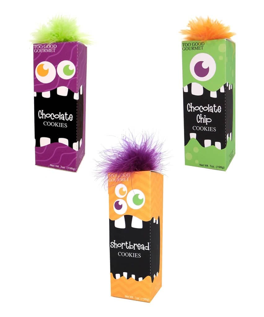 Boxes for Halloween Chocolate Chip Cookies